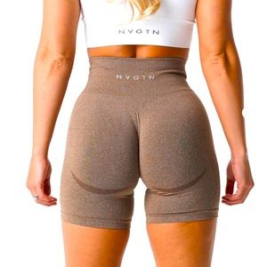 Brand new mocha seamless shorts Size s